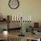 Vintiquewise Nine Branch Electric Chabad Judaica Chanukah Menorah with LED Candle Design Candlestick, Black QI004204.BK - alternate 6